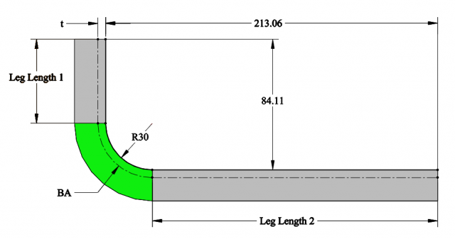 aluminum tubing bend radius chart